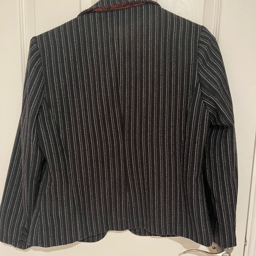 Cabi Navy Striped Blazer Size 6